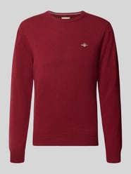 Regular Fit Pullover aus reiner Wolle von GANT Bordeaux - 8
