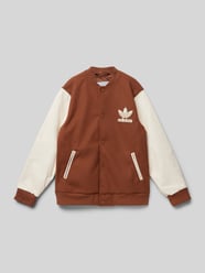 College-Jacke mit Label-Patch von adidas Originals Braun - 2