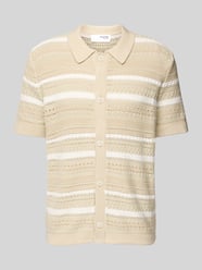 Koszula casualowa o kroju regular fit z kołnierzykiem polo model ‘PALO’ od Selected - 28