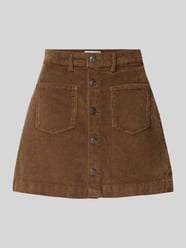 Eng anliegender Mini-Rock aus Baumwoll-Mix Modell 'AMAZING' von ONLY Beige - 25