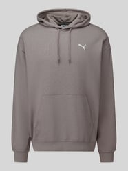 Comfort Fit Hoodie aus Baumwoll-Mix Modell 'ESS ELEVATED' von PUMA Performance Beige - 30