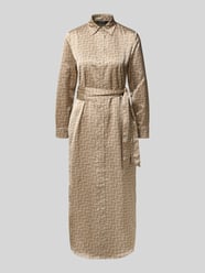Hemdblusenkleid mit Bindegürtel Modell 'KAYIN' von Lauren Ralph Lauren Beige - 17