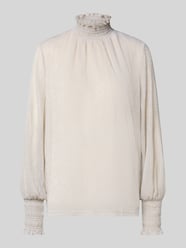 Blouseshirt met opstaande kraag, model 'Ximena' van MOS MOSH Beige - 40