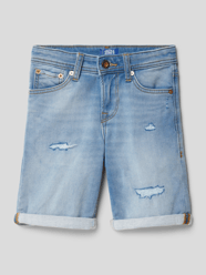 Regular Fit Jeansshorts in 5-Pocket-Design Modell 'RICK' von Jack & Jones Blau - 39
