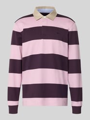 Regular fit Poloshirt met streepmotief en Labelstitching van Fynch-Hatton - 18