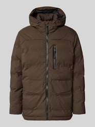 Parka z kapturem i kieszeniami z patką model ‘TEXXXACTIVE’ od camel active - 26