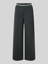 Wide leg stoffen broek met elastische band, model 'KATE' van ICHI - 20