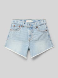 Jeansshorts mit Fransen und Label-Detail von Levi’s® Kids - 40