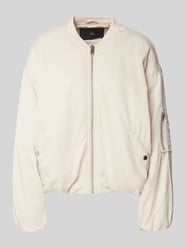 Bomberjacke mit Reißverschluss von WITHBLACK Beige - 2