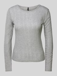 Regular Fit Langarmshirt aus reiner Baumwolle Modell 'LISA' von Vero Moda Grau - 33