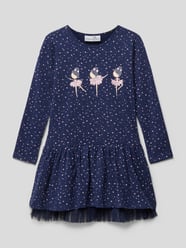 Mini-jurk met all-over print van Happy Girls Blauw - 48
