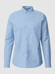 Tailored Fit Freizeithemd mit Button-Down-Kragen von MCNEAL Blau - 16