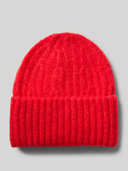 Beanie mit Strukturmuster und Alpaka-Anteil Modell 'EAST' von American Vintage Rot - 14