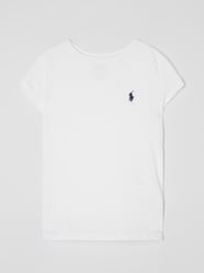 T-shirt z wyhaftowanym logo  od Polo Ralph Lauren Teens Biały - 16