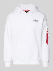Bluza z kapturem i detalami z logo od Alpha Industries - 23