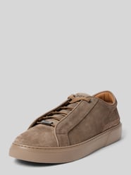 Sneakers met labeldetail, model 'Gary' van BOSS Beige - 3