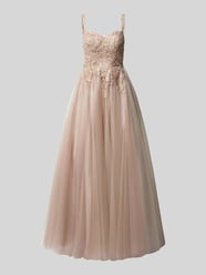 Abendkleid mit Zierbesatz von Unique Rosa - 47