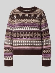 Pullover aus Wolle mit Jacquardstruktur von Marc O'Polo DENIM - 36