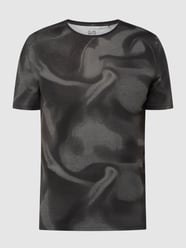 T-Shirt mit Camouflage-Muster  von QS by s.Oliver Grau / Schwarz - 1