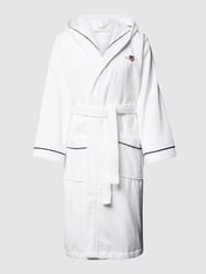 Bademantel mit Label-Stitching von Gant Weiß - 31