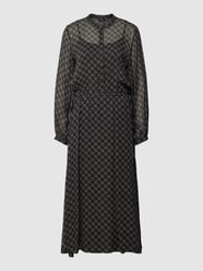 Midi-jurk met semi-transparante garnering van JOOP! Zwart - 35