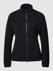 Fleecejacke mit Zweiwege-Reißverschluss von Montego Schwarz - 23