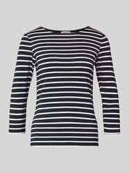 T-shirt z okrągłym dekoltem i rękawem o dł. 3/4 od MORE & MORE - 45