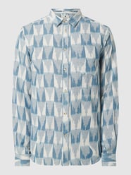 Regular fit vrijetijdsoverhemd van katoen van Anerkjendt Blauw - 25