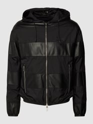 Jacke aus Lammleder mit Kapuze von Emporio Armani Schwarz - 18