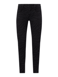 Slim Fit Jeans mit Stretch-Anteil Modell 'York' von Street One Schwarz - 43