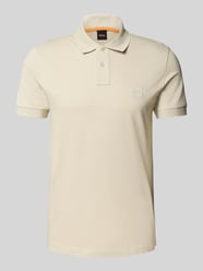Slim Fit Poloshirt aus Baumwoll-Mix von BOSS Orange Beige - 28