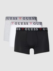 Trunks mit elastischem Bund Modell 'BRIAN HERO' im 3er-Pack von Guess Grau - 17