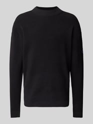 Relaxed Fit Strickpullover mit Label-Patch von Calvin Klein Jeans Schwarz - 19