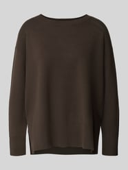 Sweter z dzianiny z mieszanki wiskozy z okrągłym dekoltem od COMMA - 45