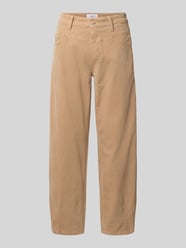 Barrel Fit Cordhose aus reiner Baumwolle Modell 'ELIN' von CAMBIO Beige - 7