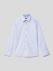 Slim Fit Hemd mit Allover-Muster von Paul Dantus Weiß - 19