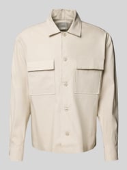 Regular Fit Hemdjacke mit Brusttaschen von CK Calvin Klein Beige - 17