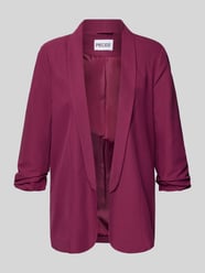Regular Fit Longblazer mit Viskose-Anteil Modell 'BOSELLA' von PIECES Bordeaux - 2