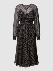 Sukienka midi z półprzezroczystym obszyciem model ‘UMILE’ od Max Mara Studio - 38