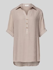 Regular Fit Bluse mit Umlegekragen von Apricot Beige - 40