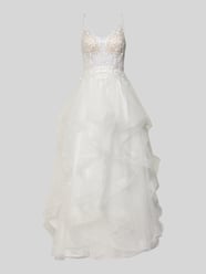 Bruidsjurk met details van kant van Luxuar - 10