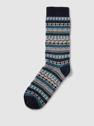 Socken mit Allover-Muster von Jake*s Casual Blau - 12