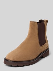 Chelsea Boots mit elastischen Einsätzen und Logo-Prägung von JOOP! SHOES Beige - 40