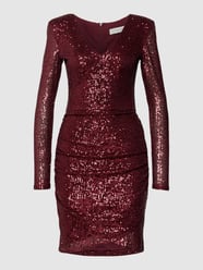 Cocktailkleid mit Paillettenbesatz von Dragana Stankovic Rot - 14