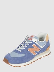 Sneaker aus Veloursleder und Textil Modell '574' von New Balance Blau - 1