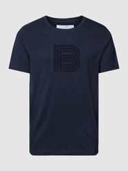 T-Shirt mit Rundhalsausschnitt Modell 'Trick' von Baldessarini Blau / Türkis - 37