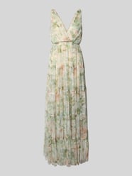 Abendkleid im Stufen-Look mit V-Ausschnitt von LACE & BEADS - 16