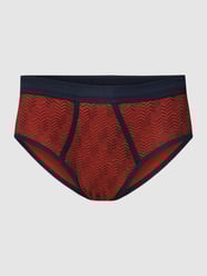 Slipy z elastycznym pasem od Huber Bodywear Czerwony - 10