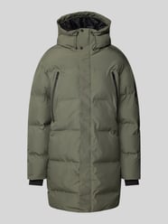 Płaszcz pikowany z kapturem model ‘ALPHA’ od Jack & Jones Zielony - 5