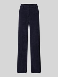 Wide Leg Cordhose mit Gürtelschlaufen von Cambio Blau - 3